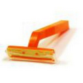 Disposable Razor, Single-Edge, Orange Handle with